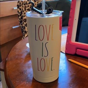 Rae dunn love is love stainless steel tumbler